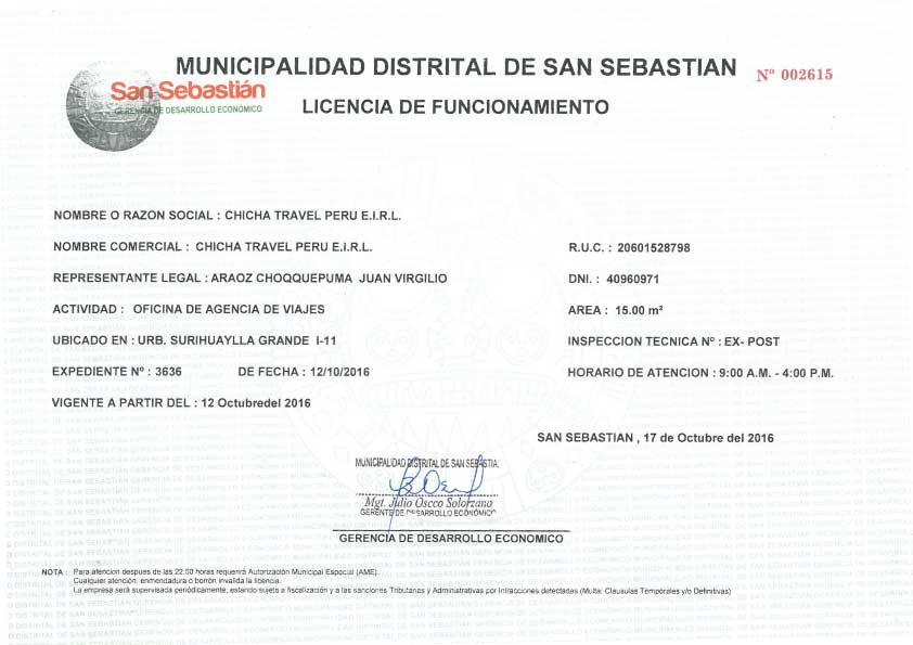 Operating License